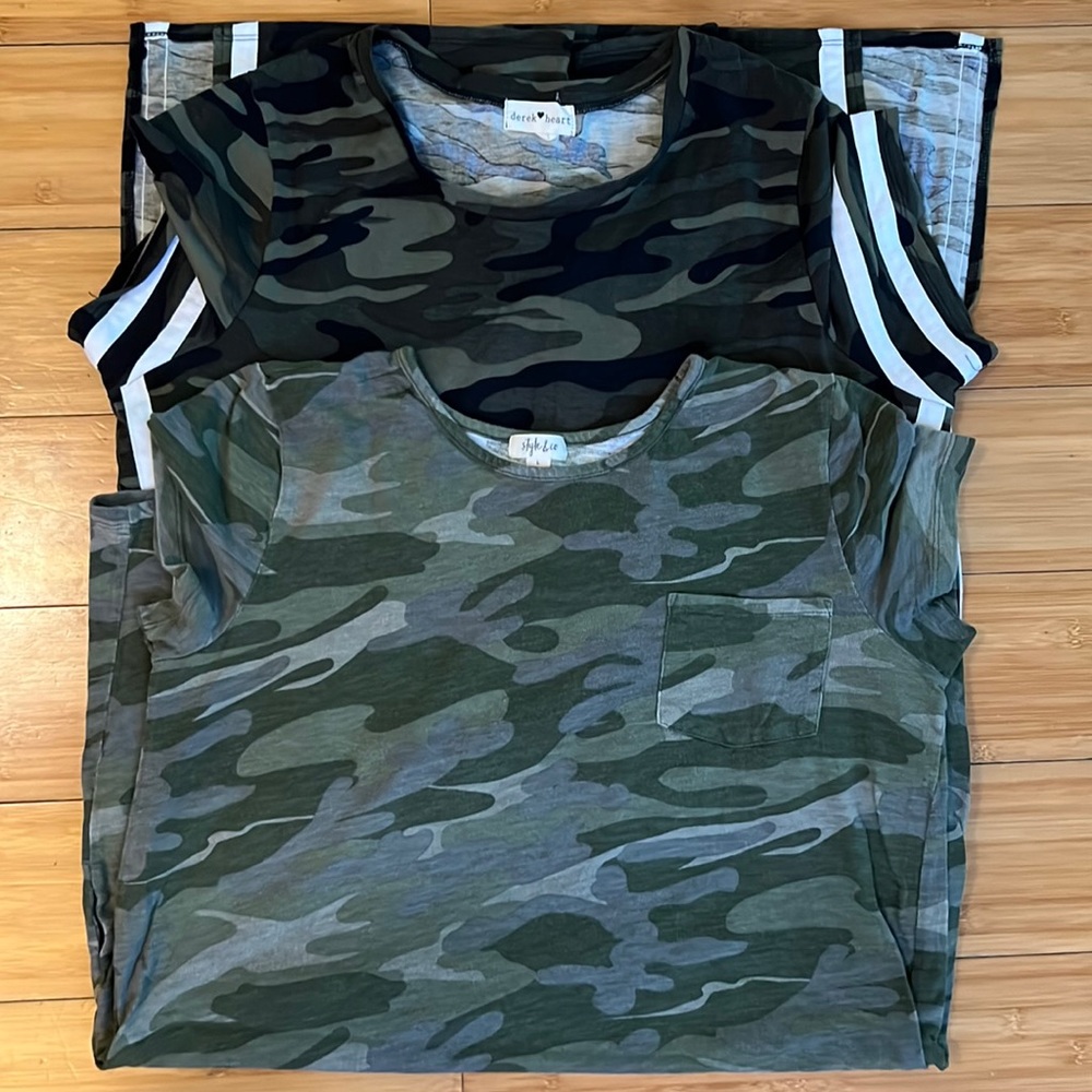 Camouflage T Shirt dress bundle